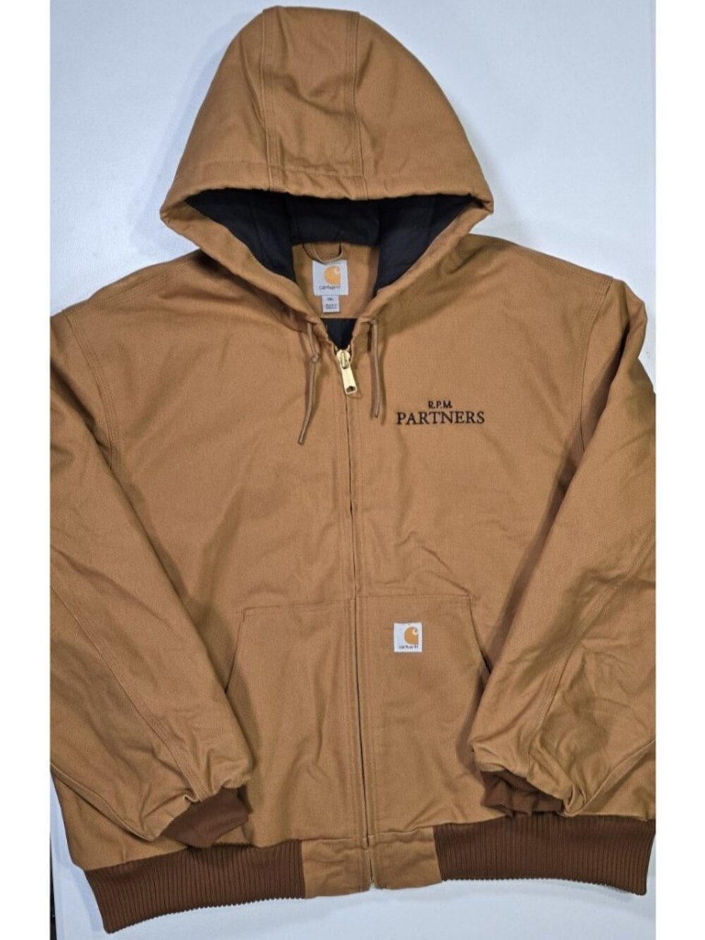 Carhartt Full Zip Quilt Lined Canvas Outdoor Work Chore Coat Jacket Men's 2XL